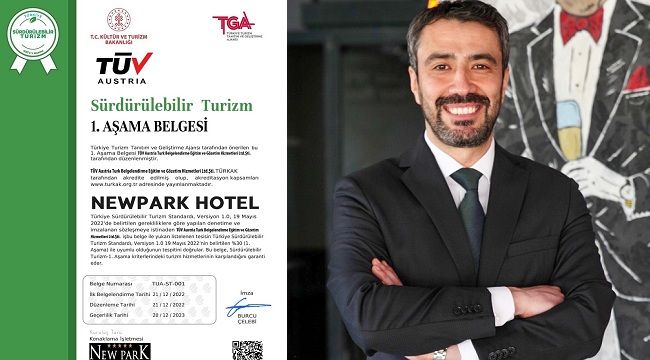 NEW PARK ANKARA SÜRDÜRÜLEBİLİR TURİZM BELGELİ İLK OTEL !