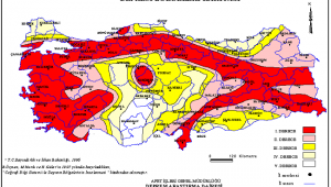 Türkiye deprem haritası açıklandı.İşte Türkiye'nin deprem haritası