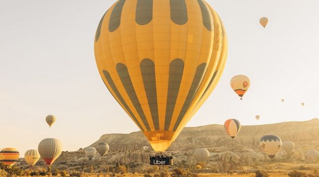 UBER KAPADOKYA'DA 100 ADET BALON YOLCULUĞU HEDİYE EDİYOR !