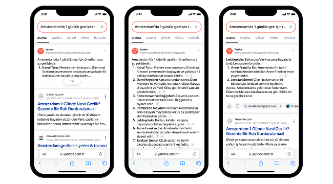 Yandex Türkiye yapay zeka destekli aramayı başlattı 